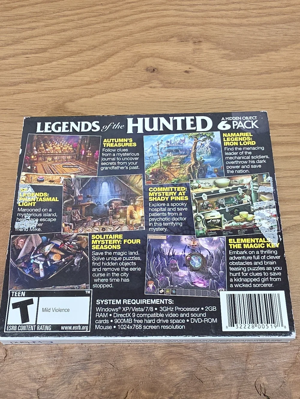 6 Assorted Legends Hidden Object Game Collections
